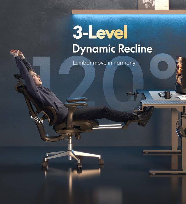 Ergonomic Mesh Office & Gaming Chair with Lumbar Support