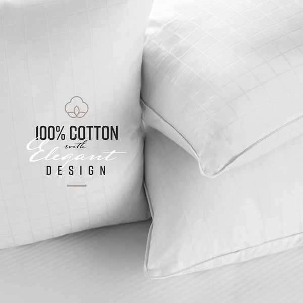 Gel Fiber Bed Pillow 100% Cotton Cover