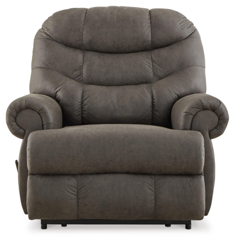 Large Zero Wall Recliner Chair – Grey Faux Leather