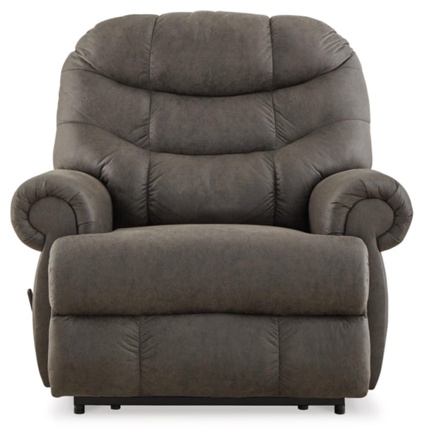 Large Zero Wall Recliner Chair – Grey Faux Leather
