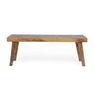 Mango Wood Rectangular Dining Bench