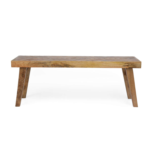 Mango Wood Rectangular Dining Bench