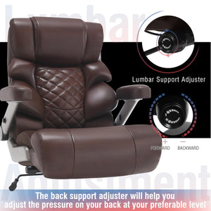 700 lbs Big & Tall High-Back Executive Office Chair with Lumbar Support