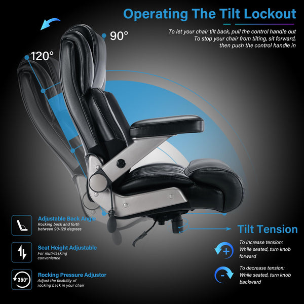 Big & Tall 700lbs Ergonomic High-Back Office Chair