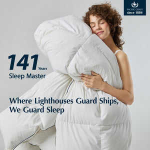 White Goose Down Comforter – All Season Duvet Insert