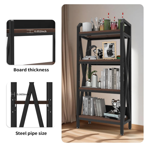 4-Tier Adjustable Baker's Rack with Metal Frame