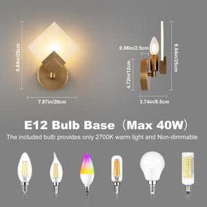 Natural Marble Wall Sconces – Hardwired Modern Wall Light