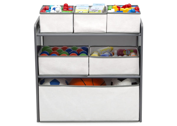 Kids 4-Piece Playroom Set – Table, Chairs & Toy Organizer