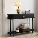 Modern 47.2" Console Table with Tambour Door Storage