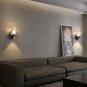 Modern Black LED Wall Sconces – Indoor Up & Down Wall Lighting
