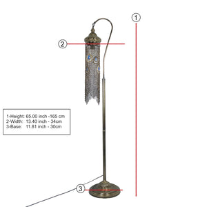 Boho Turkish Floor Lamp – Tall Moroccan Standing Lamp