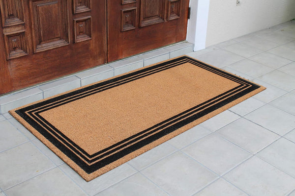 Natural Coir Anti-Shed Doormat with PVC Backing – Multiple Sizes