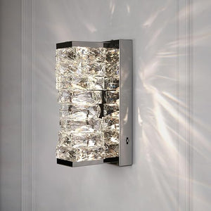 Modern Dimmable LED Crystal Wall Sconce