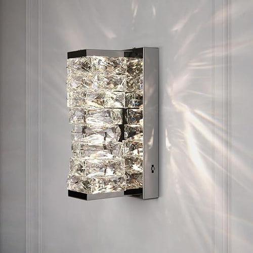 Modern Dimmable LED Crystal Wall Sconce