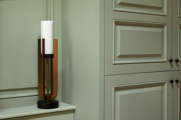 Brushed Bronze Accent Table Lamp