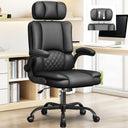 High-Back Ergonomic Office Chair with Adjustable Headrest & Flip-Up Armrests
