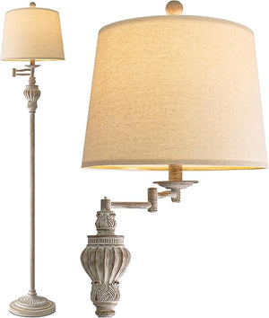 Vintage Floor Lamp with 350° Adjustable Swing Arm