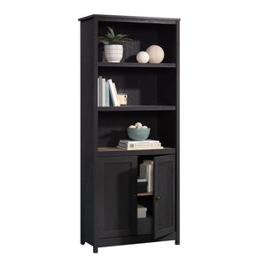 5-Shelf Library Bookcase with Doors