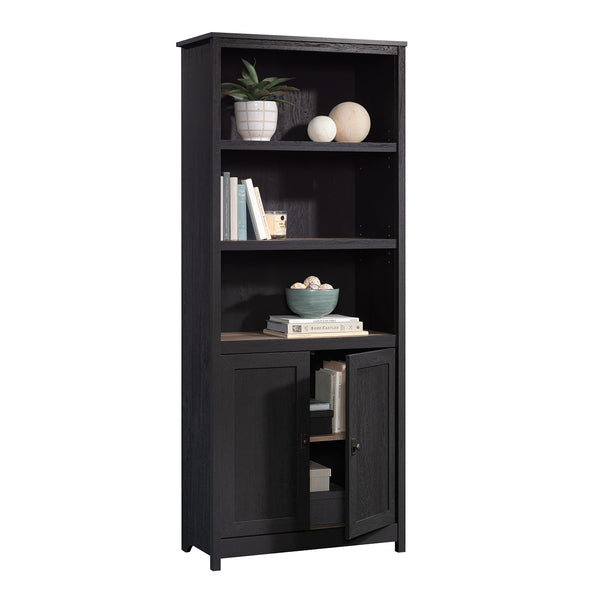 5-Shelf Library Bookcase with Doors