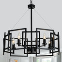 Modern Geometric Chandelier 5-Light Metal Pendant Light