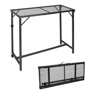 Folding Outdoor Bar Table with Waterproof Mesh Top