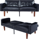 Convertible Futon Sofa Bed with Split Back