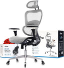 Ergonomic Mesh Office Chair with 4D Armrests, 3D Lumbar Support & Blade Wheels