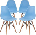 Mid-Century Modern Plastic Dining Chair – Set of 4