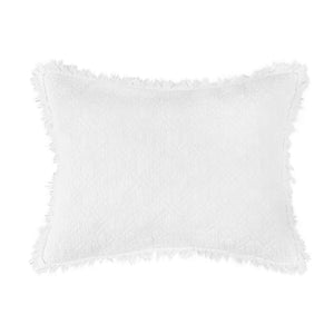 White Cotton Trellis Quilt Set
