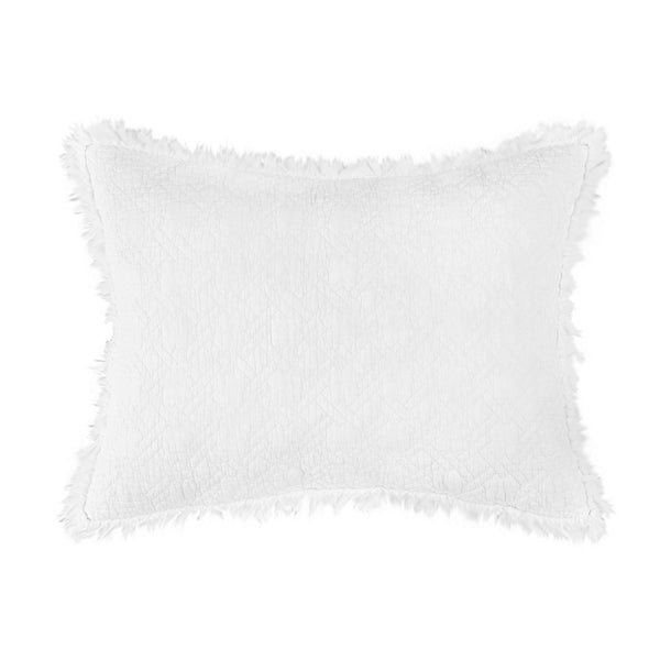 White Cotton Trellis Quilt Set