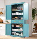 72" Kitchen Pantry Storage Cabinet with Drawer & Adjustable Shelves