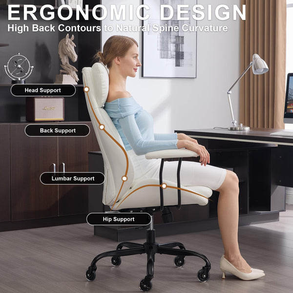 Ergonomic High-Back Executive Office Chair