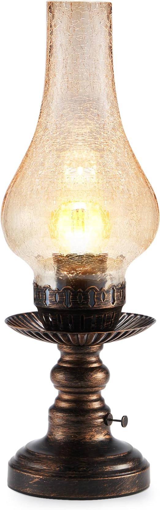 Vintage Rechargeable Cordless Table Lamp with Dimmer & Touch Control