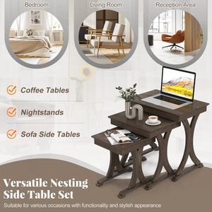 Nesting Coffee Table Set of 3