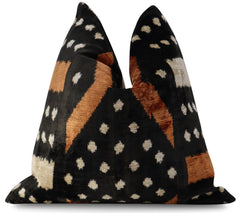 Handmade Velvet Throw Pillow with Down Feather Insert – 16x16 Inch