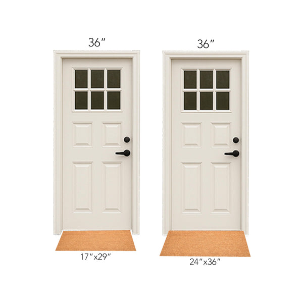 Red Poppies Coir Doormat
