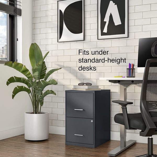 2-Drawer Vertical File Cabinet – Graphite