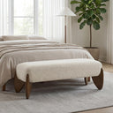 Upholstered Boucle Bedroom & Entryway Bench