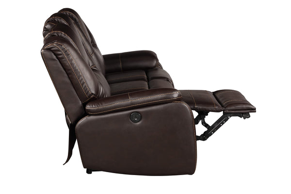 3-Piece Leather Recliner Sofa Set with Loveseat & Swivel Chair