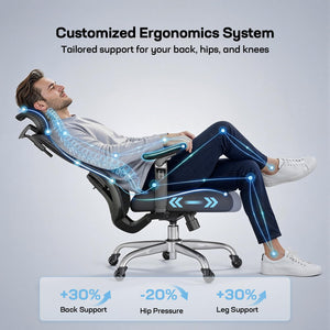 Ergonomic High-Back Office Chair with 6D Armrests