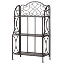 3-Tier Metal Baker's Rack with Microwave Stand & Storage Shelves