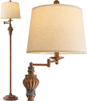 Vintage Floor Lamp with 350° Adjustable Swing Arm