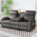 3-Seat Power Recliner Sofa with Hidden Console & USB Charging