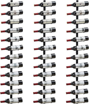 Wall-Mounted Metal Wine Rack – 9, 12, 24 & 36 Bottle Organizer