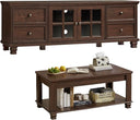 Farmhouse TV Stand & Coffee Table Set