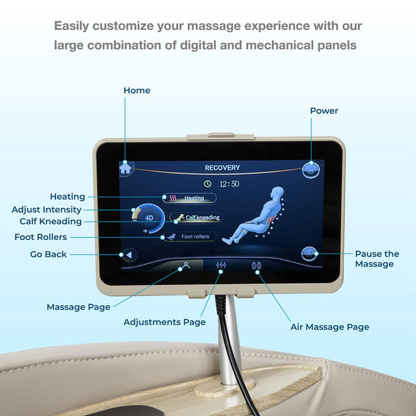 4D Full Body Massage Chair with SL Track & Zero Gravity
