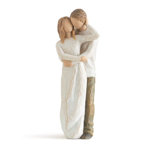 Couple Figurine Hand-Painted Resin Sculpture