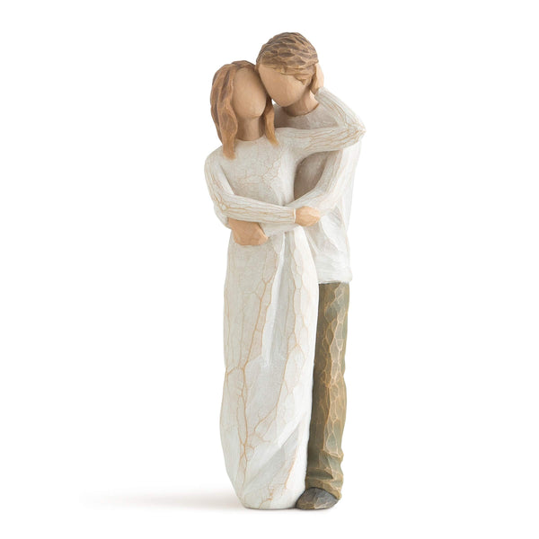 Couple Figurine Hand-Painted Resin Sculpture