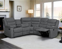 5-Seat L-Shaped Manual Reclining Sectional Sofa with Cup Holders