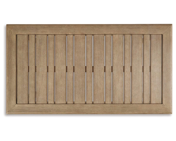 Eucalyptus Wood Outdoor Coffee Table & End Table